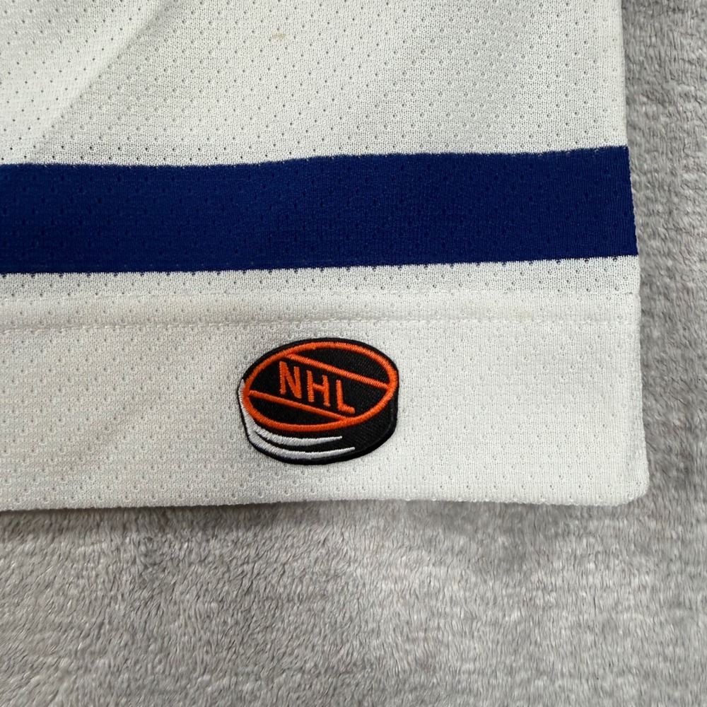 Toronto Maple Leafs Jersey Mens Medium White Vintage 90s NHL Hockey CCM Blank - Picture 8 of 12